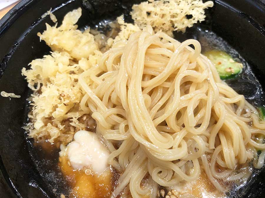 麺がツルツルでコシもあって美味しいです！